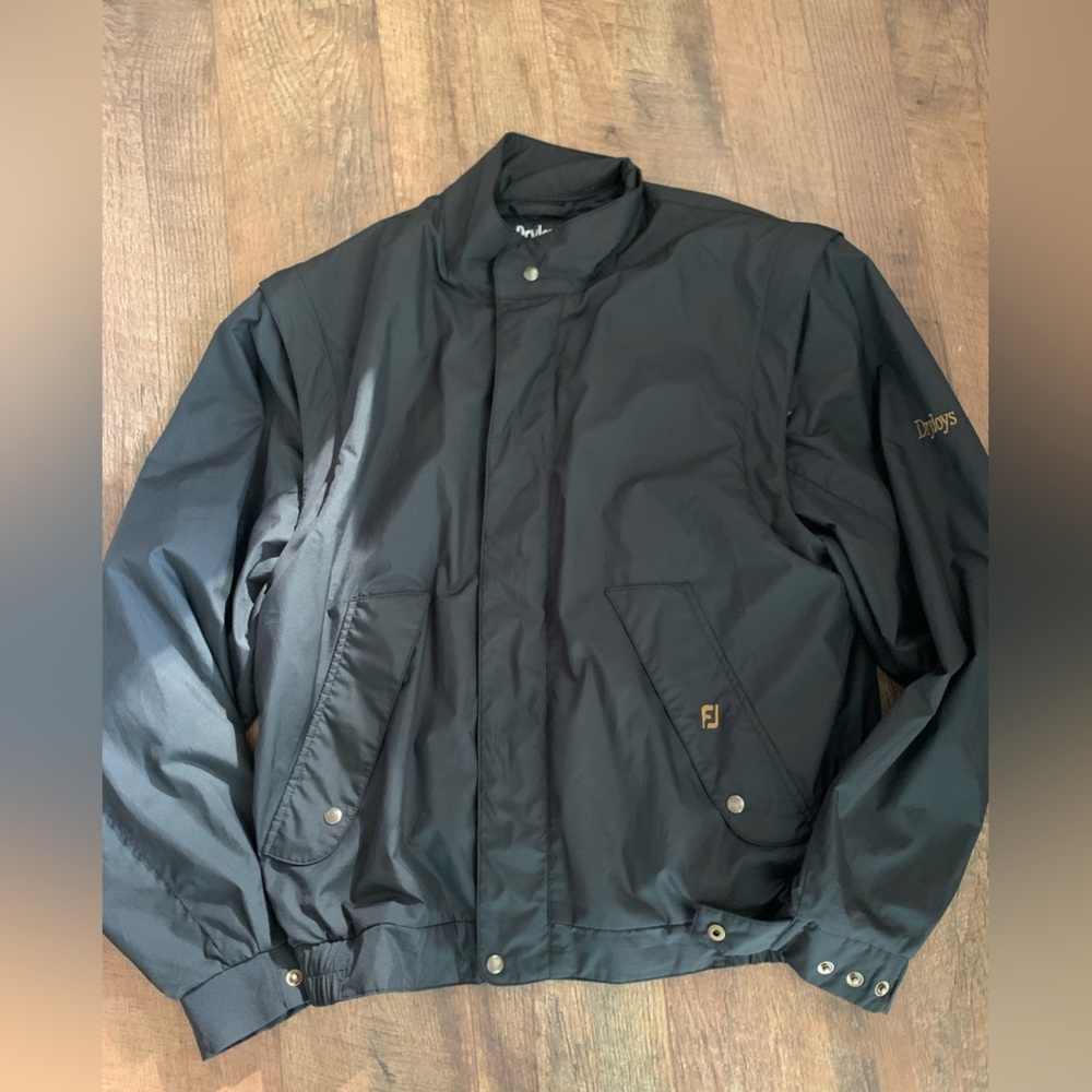 Men's Dryjoys~FootJoy Golf Windbreaker Jacket~Removable Zip Out Sleeves~Medium